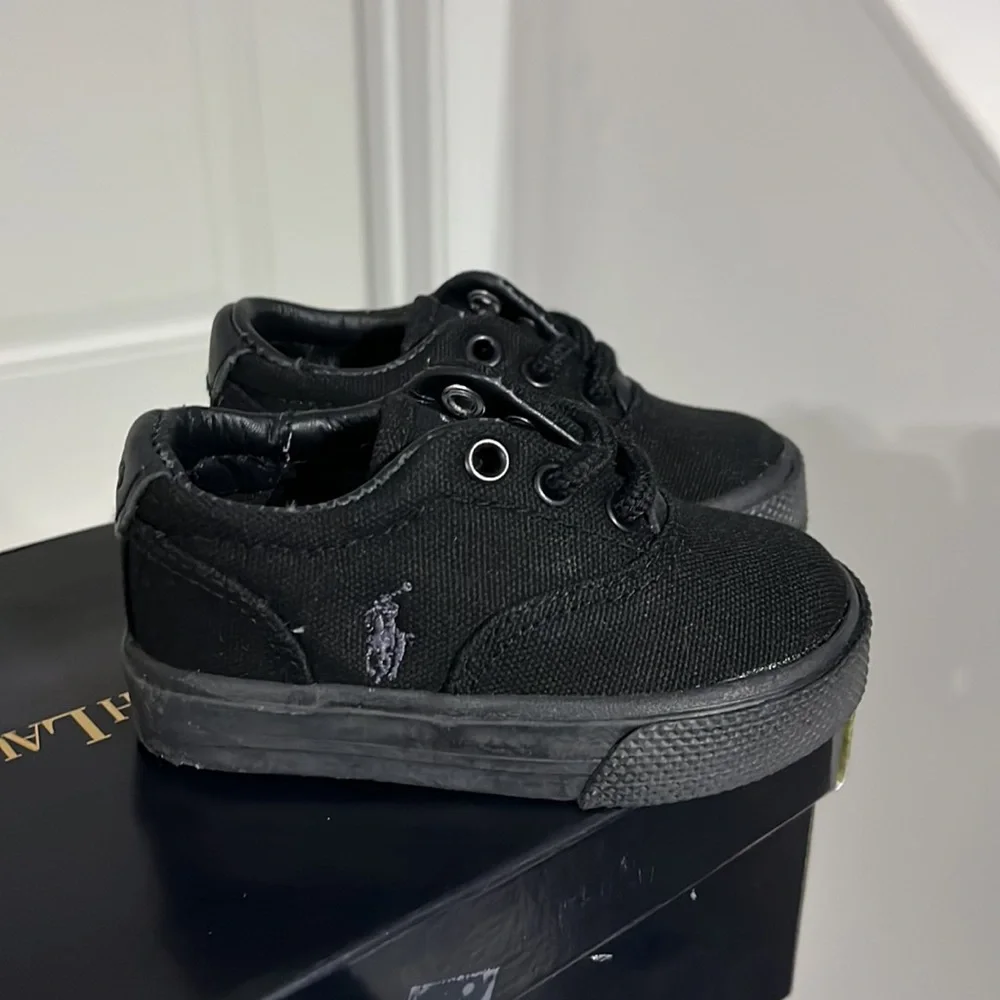 Polo Ralph Lauren Vaughn canvas boat Shoes Sneakers new Boys Toddlers Size 4